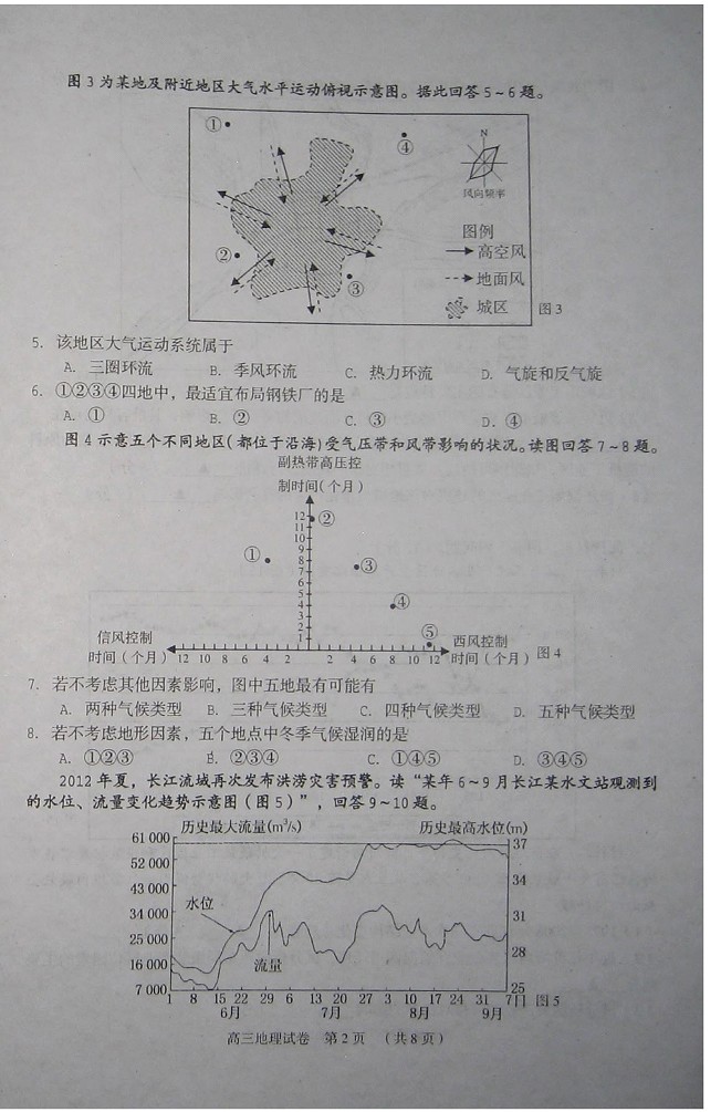 2013徐州高三摸底考试试题
