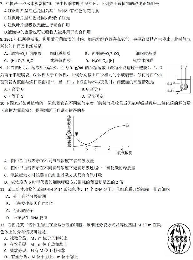 2014年上海一模试题及答案