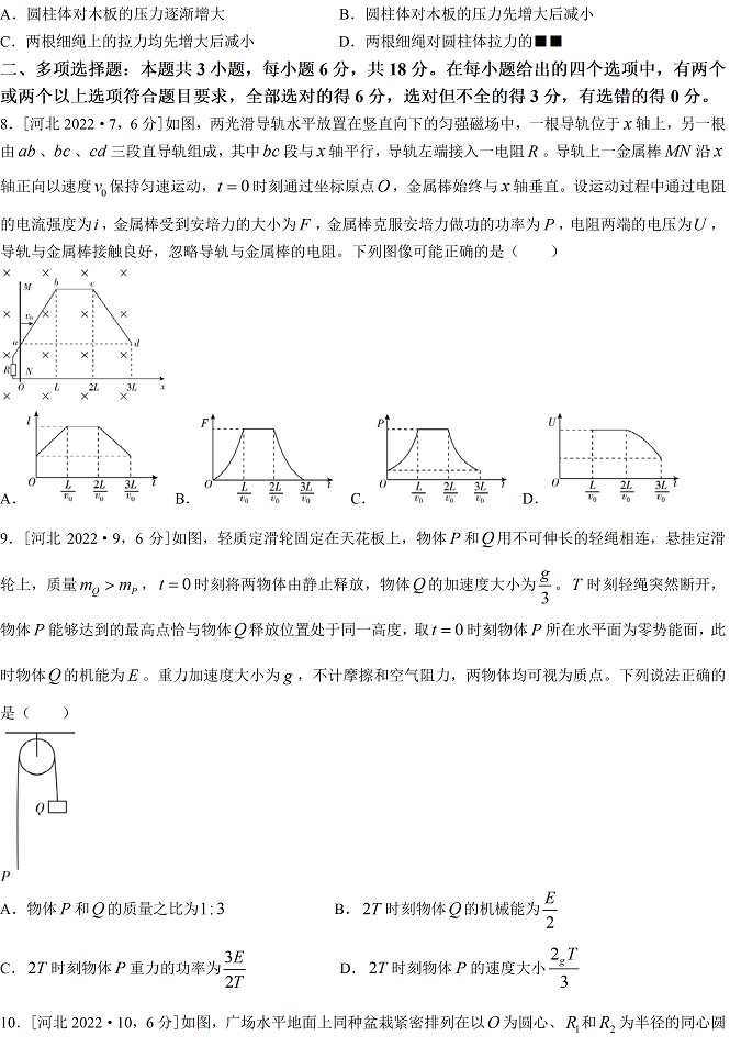 2022年高考真题及答案