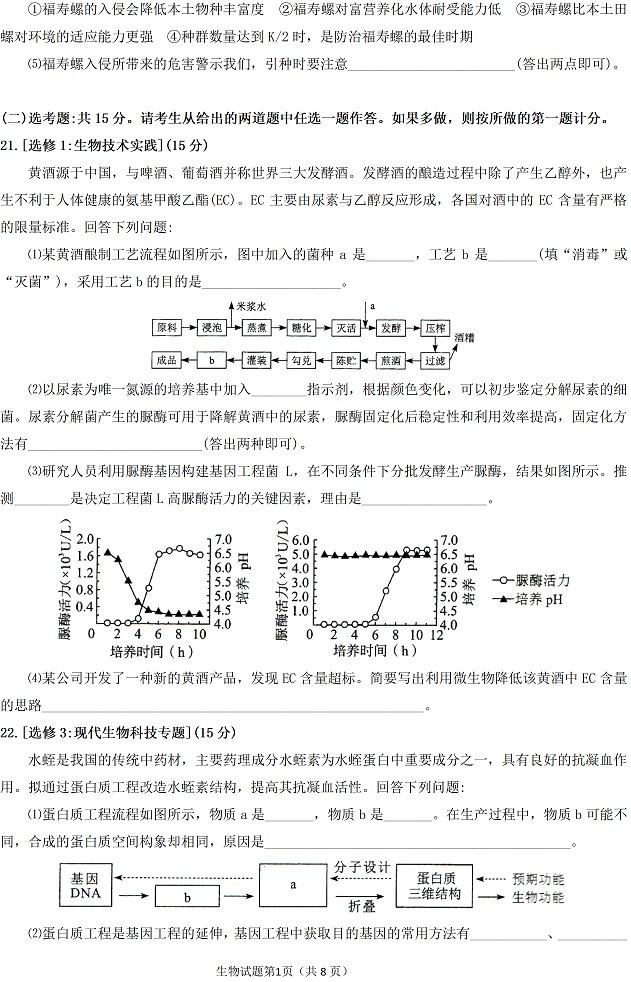 2022年高考真题及答案