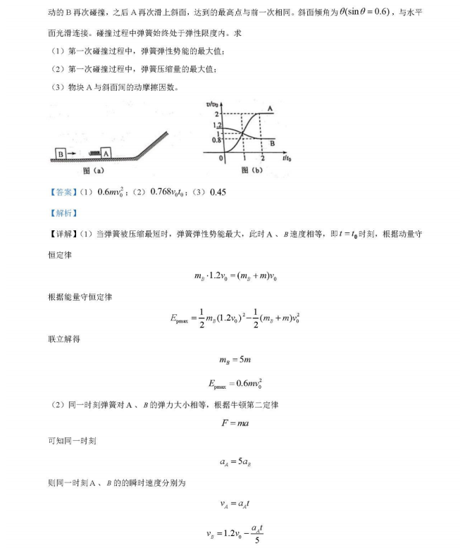 2022年高考真题及答案