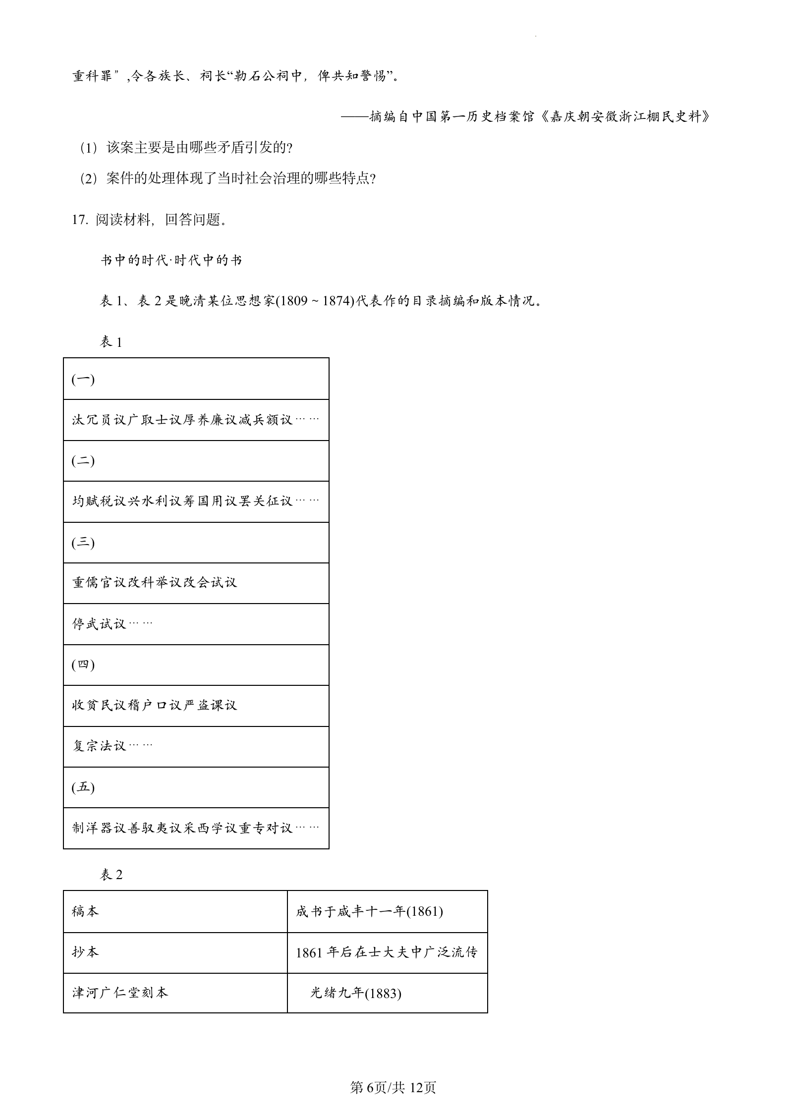 2023年高考真题及答案