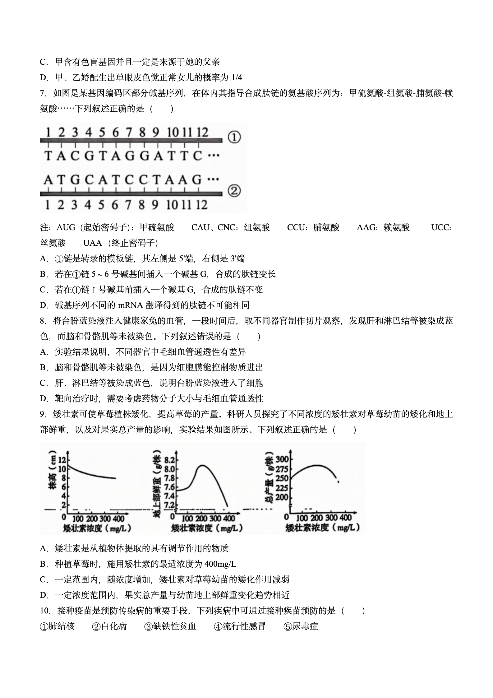 2024年高考真题及答案