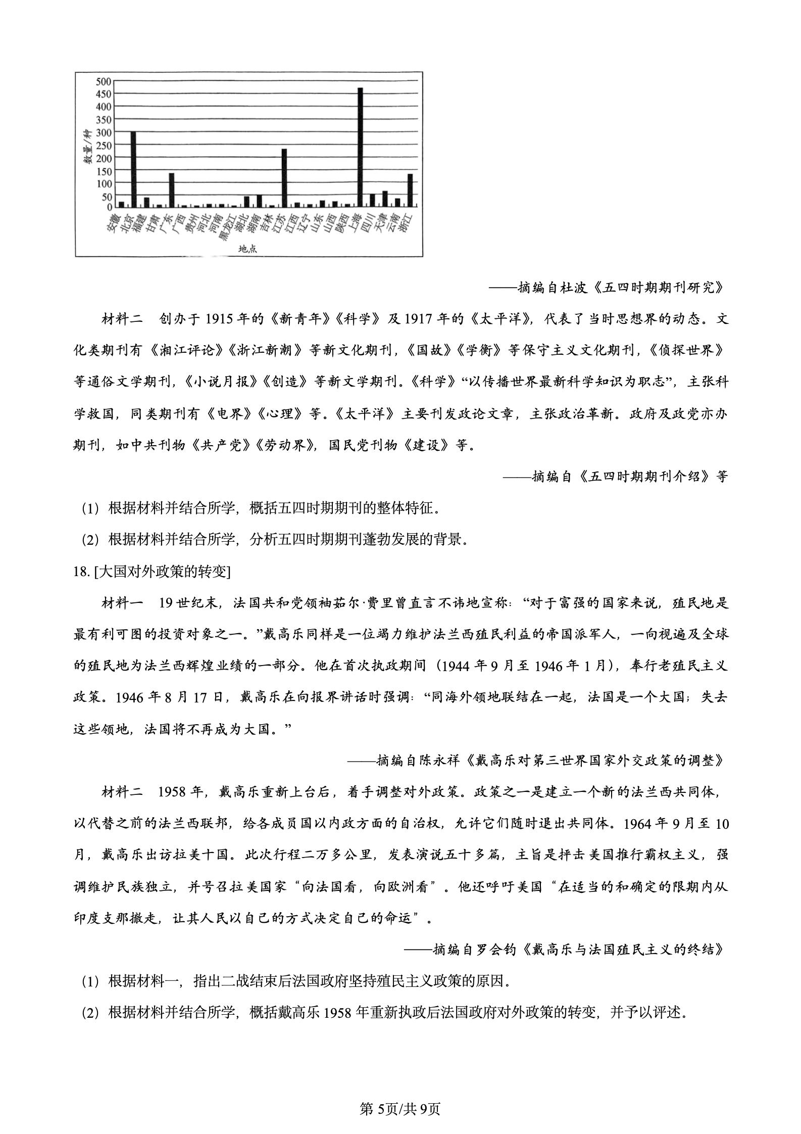 2024年高考真题及答案