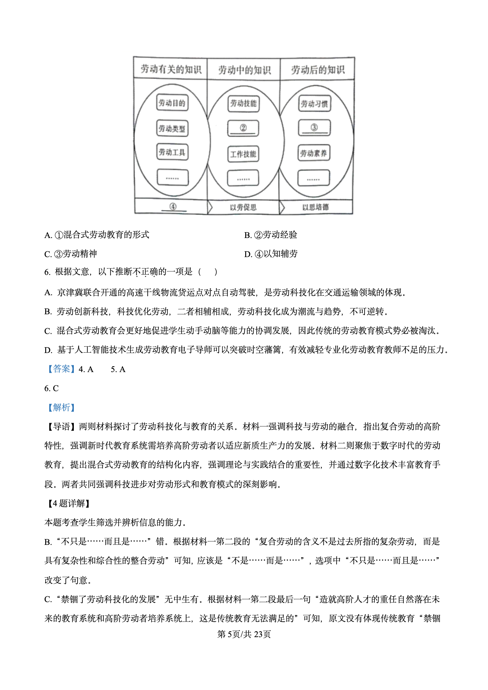 2024年高考真题及答案